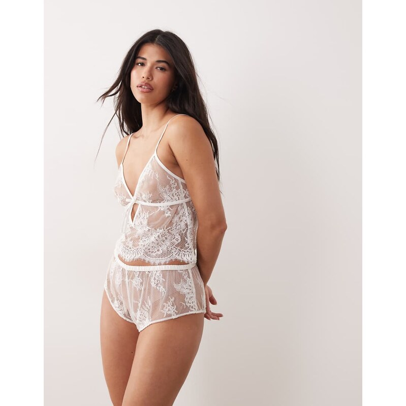 Ann Summers Availing Bridal Cami Set in Ivory-White 114725998