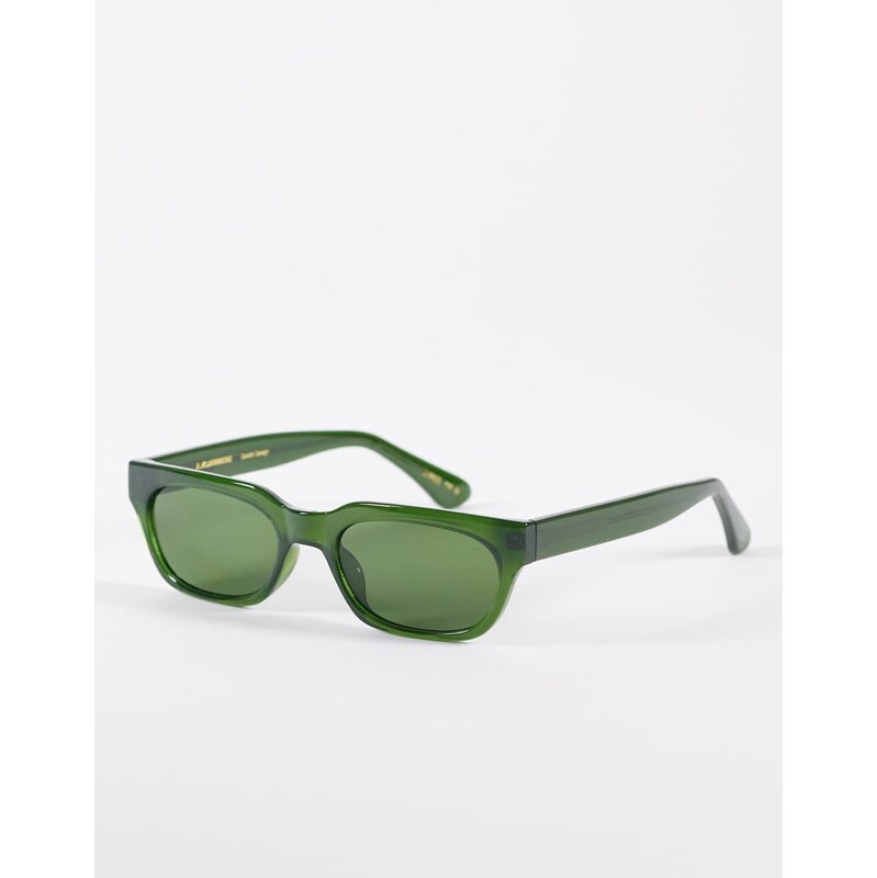 A.Kjaerbede Bror slim sunglasses in dark green transparent 114519768