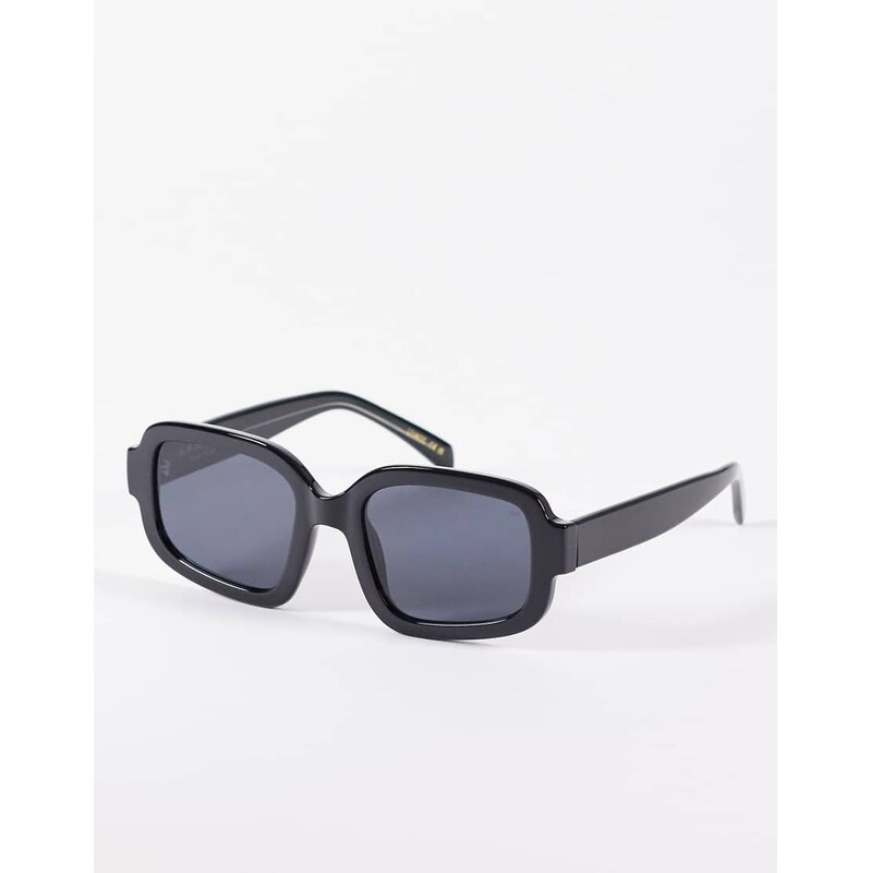 A.Kjaerbede Pluto oversized retro curved sunglasses in black