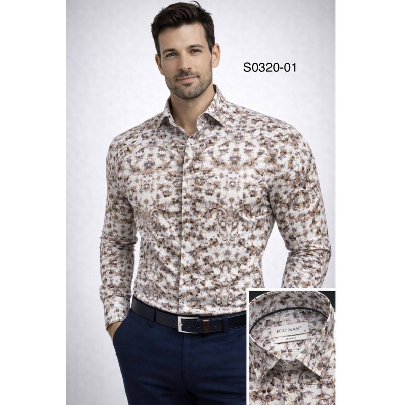 EGO MAN košile pánská S0320-01 slim fit