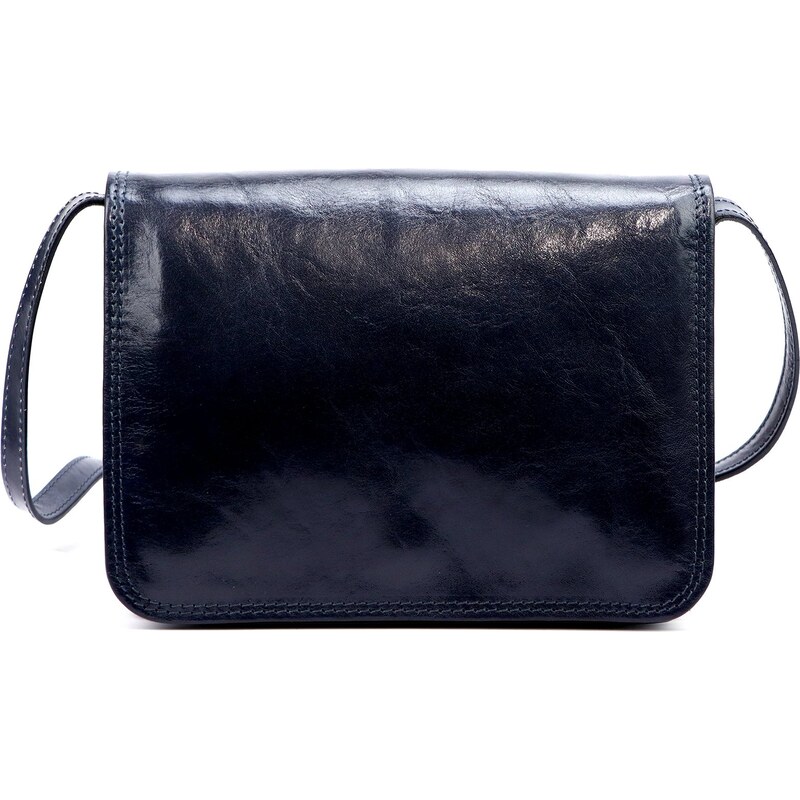 Florence Kožená crossbody kabelka Florencie 108 modrá