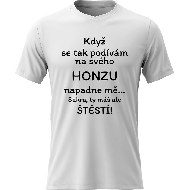 Dámské bavlněné tričko s potiskem - KDYŽ SE TAK PODÍVÁM NA SVÉHO