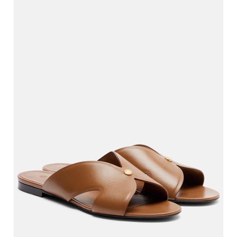 Loro Piana Vera leather slides
