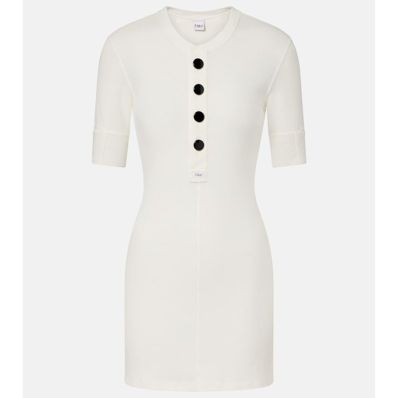 Chloé Cotton jersey shirt dress