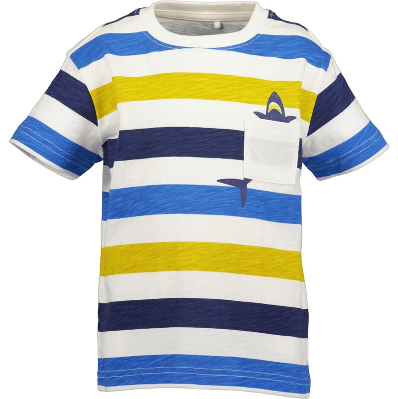 BLUE SEVEN Tričko modrá / marine modrá / žlutá / offwhite 114523490