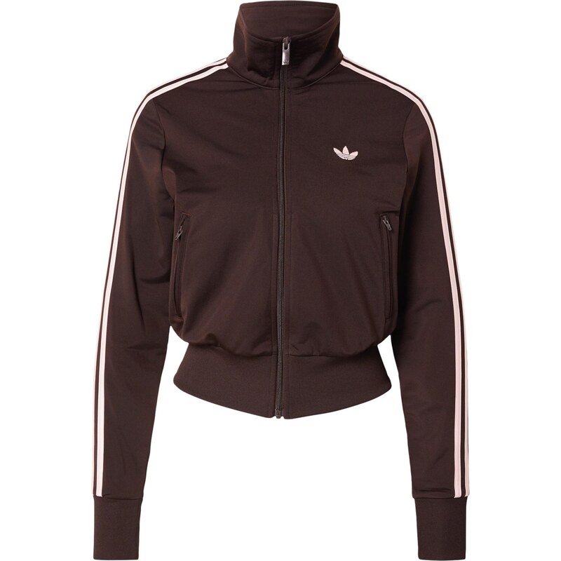 ADIDAS ORIGINALS Mikina Firebird Classic tmavě hnědá / pastelově