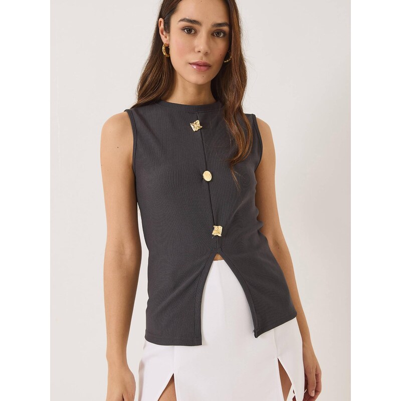 Bianco Lucci Top tmavě šedá 114524134