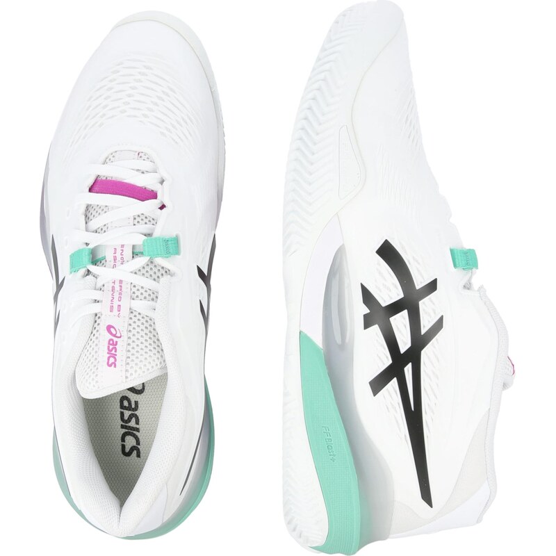 ASICS Běžecká obuv 'GEL-RESOLUTION X CLAY' černá / bílá