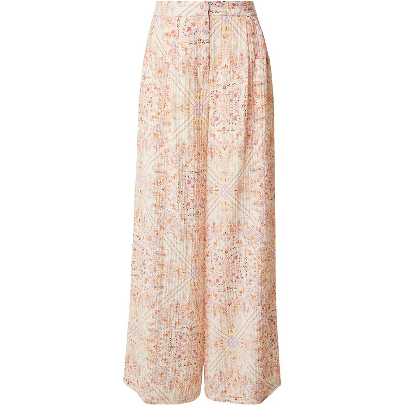 KAVAZI Kalhoty se sklady v pase oranžová / offwhite 114524737