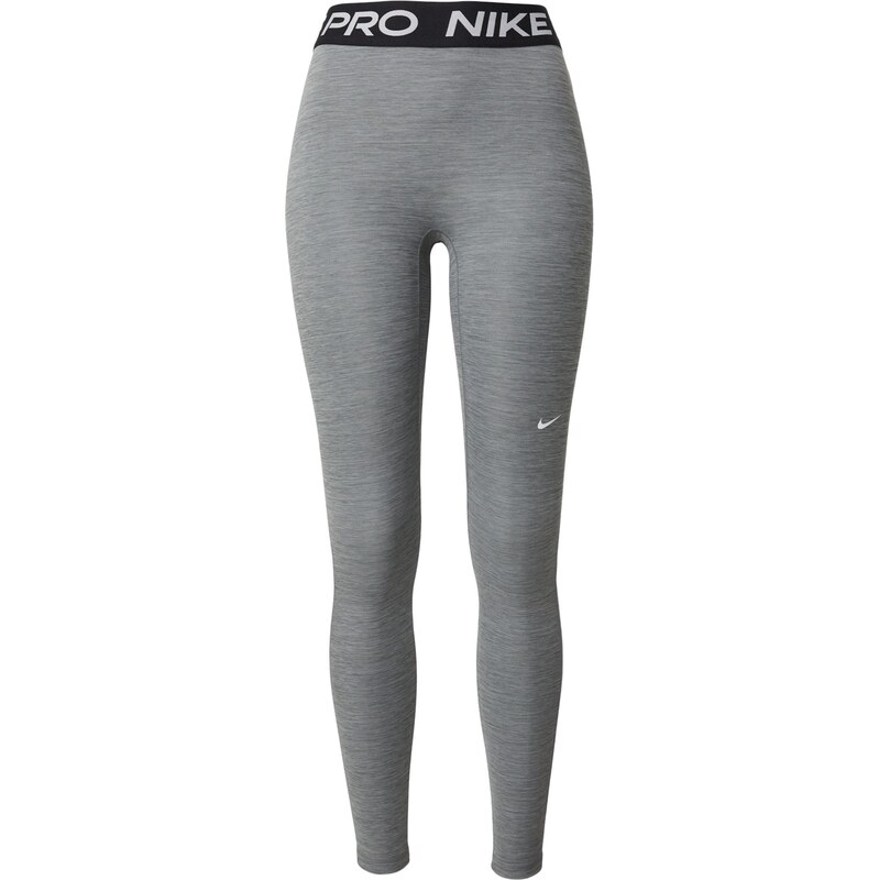 NIKE Sportovní kalhoty NP 365 světle šedá / šedý melír / černá