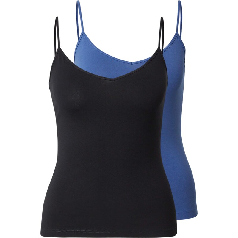 WEEKDAY Top královská modrá / černá