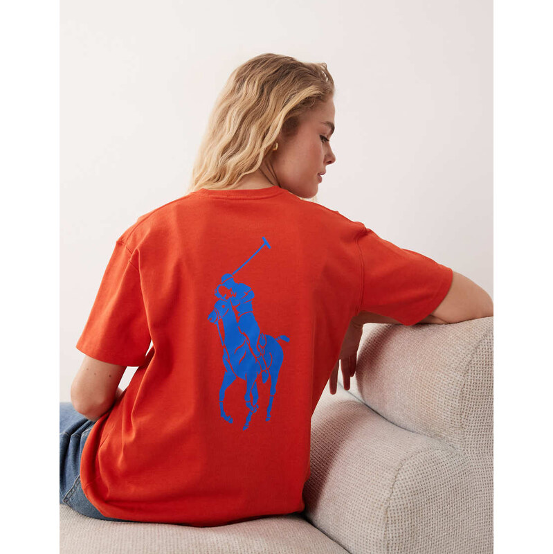 Polo Ralph Lauren large icon logo back print heavyweight t-shirt