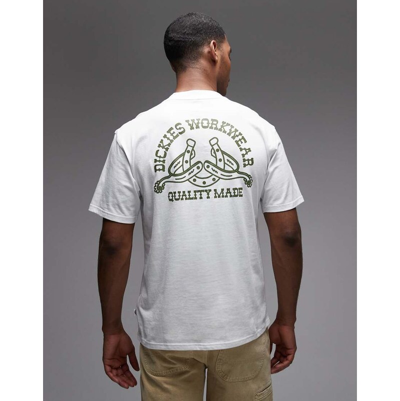 Dickies Bettsville backprint t-shirt in white