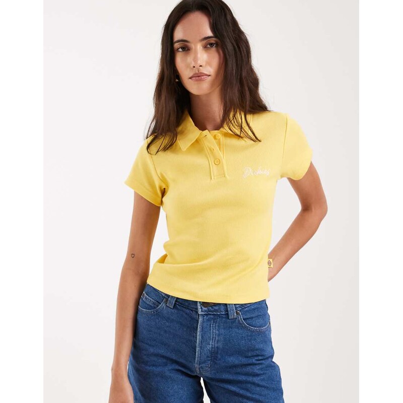 Dickies baby polo shirt in yellow