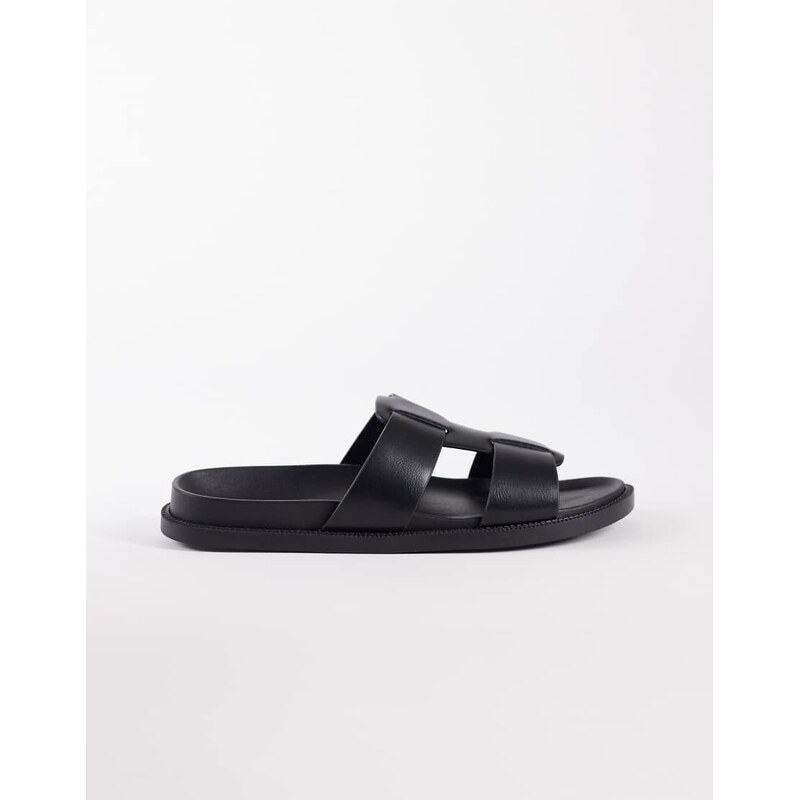 SEQWL Kidman gladiator style sandals in black