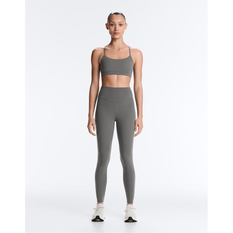 OYSHO Comfortlux high-rise ankle-length leggings in light grey