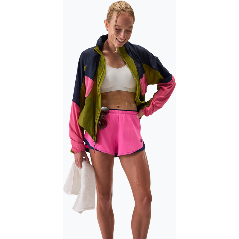 Dámské běžecké šortky New Balance Run Essentials 3 pink heat