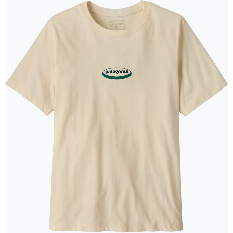 Pánské tričko Patagonia 95 Oval Logo undyed natural