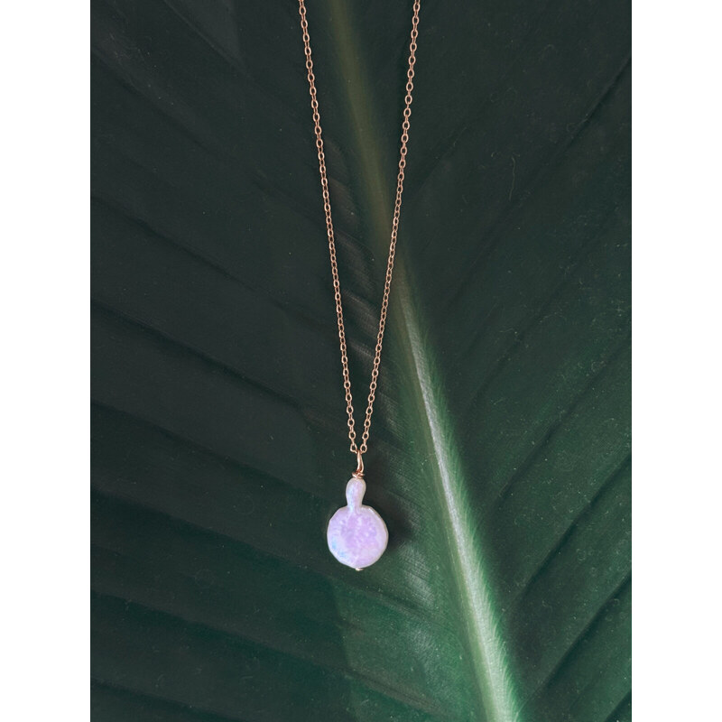 MINILE Řetízek Simple s Perlou Shape 14K