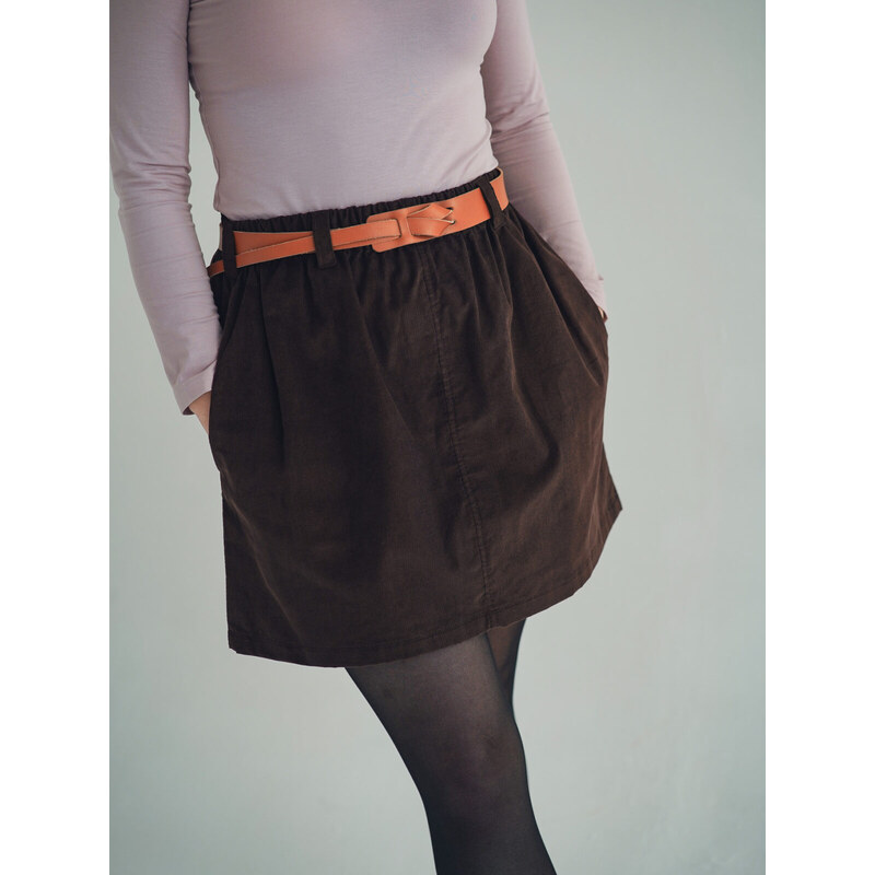 MINILE Sukně Mini Chocolate Manchester - XS-S
