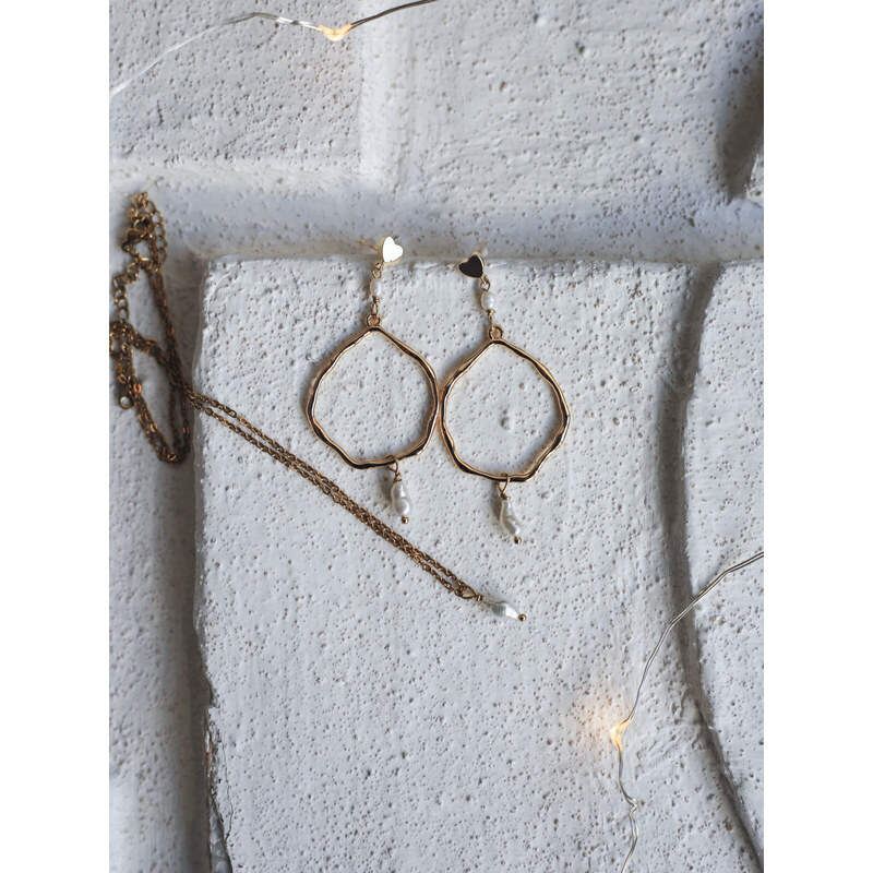 MINILE Výhodná sada Heart s Perlou Mini 14K 114216691