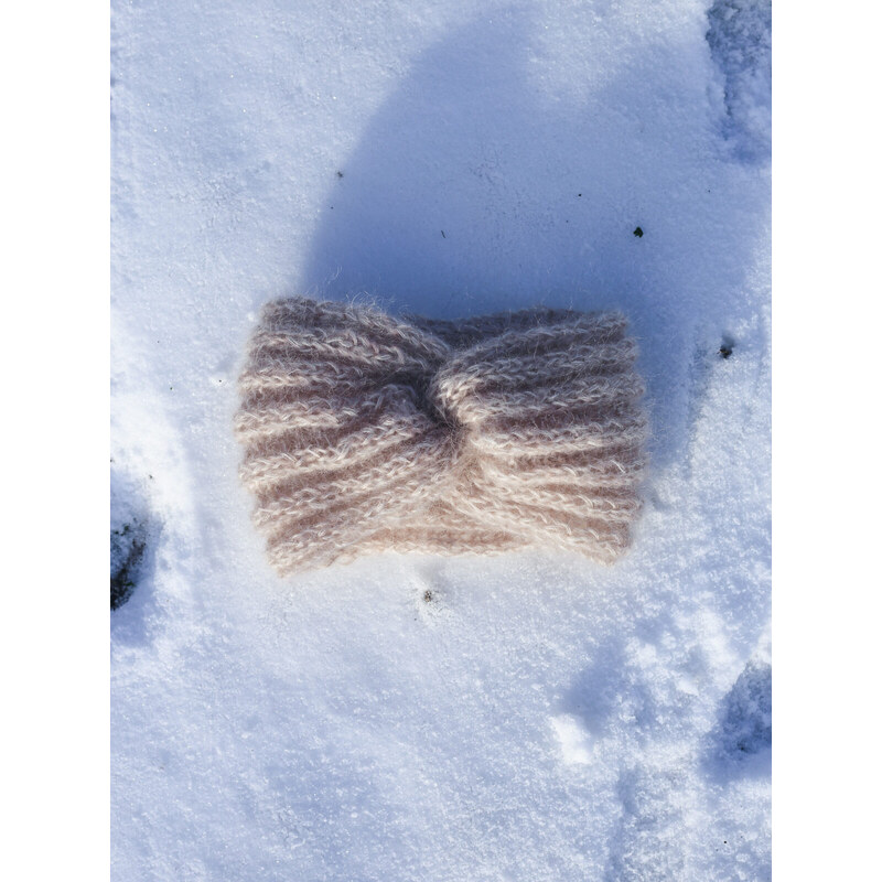 MINILE Čelenka Mohair Nude
