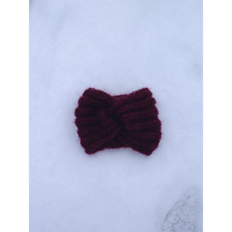 MINILE Čelenka Mohair Plum