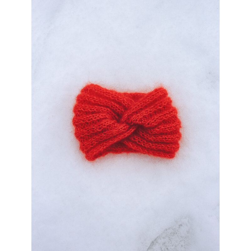 MINILE Čelenka Mohair Red