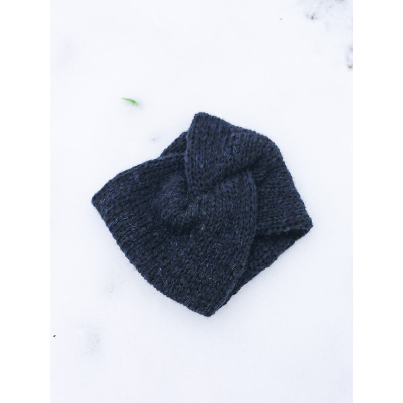 MINILE Čelenka Alpaca & Merino Dark Blue 114216764