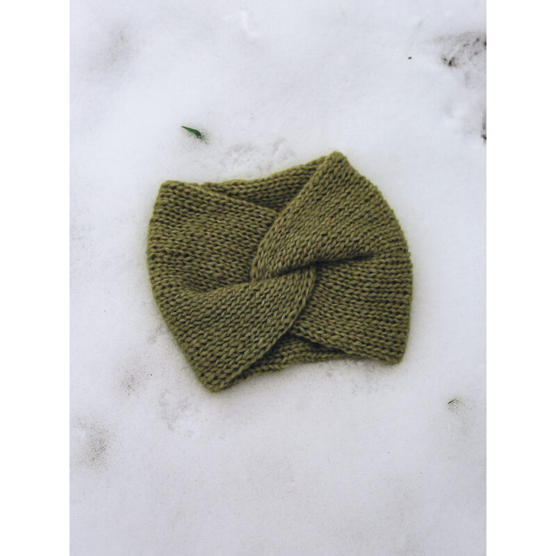 MINILE Čelenka Alpaca & Merino Olive Green 114216767