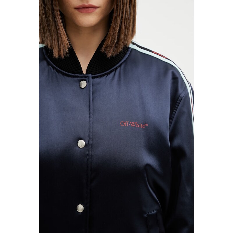 Off-White Dámský Bomber s viskózou