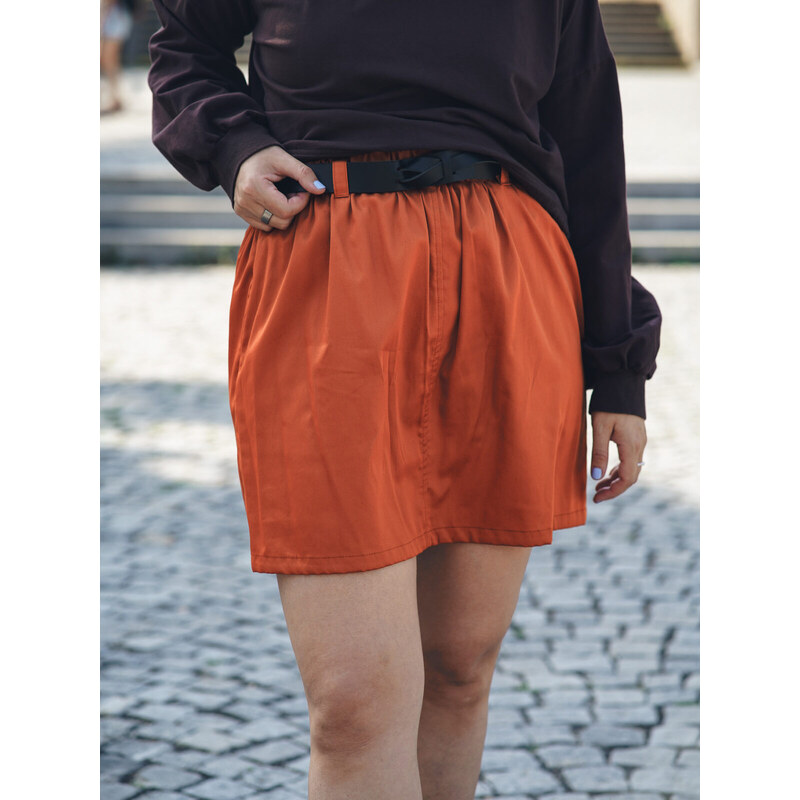 MINILE Sukně Mini Bavlna Pumpkin - XS-S