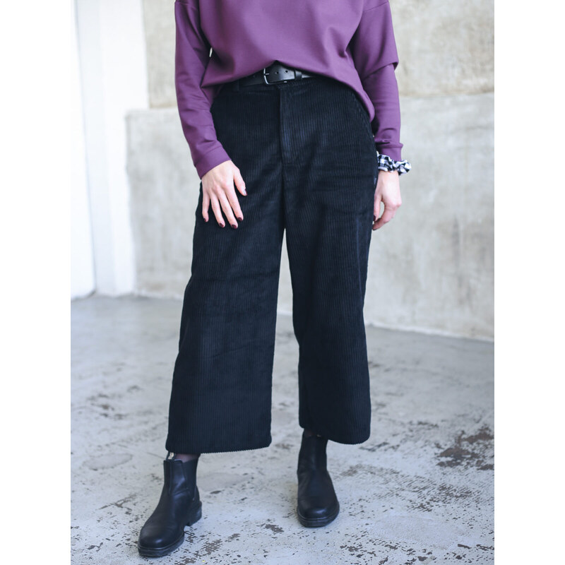 MINILE Kalhoty Culottes Manchester Black - XL