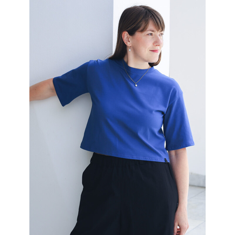MINILE Tričko Wide Crop Cobalt - S 114216633