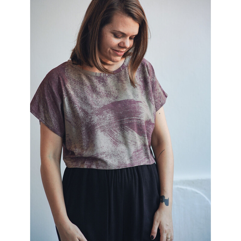 MINILE Tričko Cut Dusky Rose - S-M 114216663