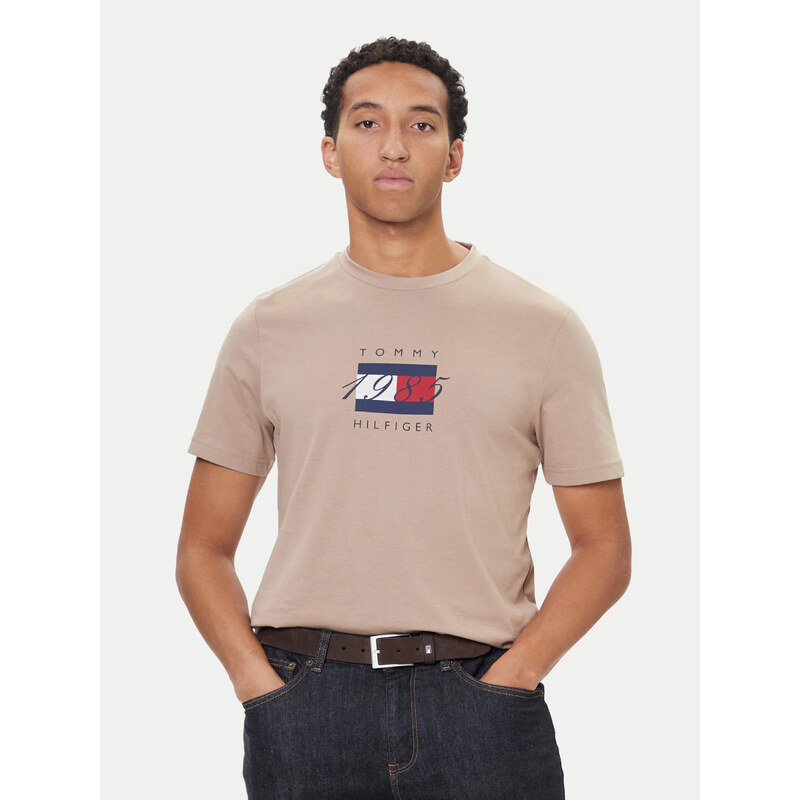 Tommy Hilfiger pánské béžové triko