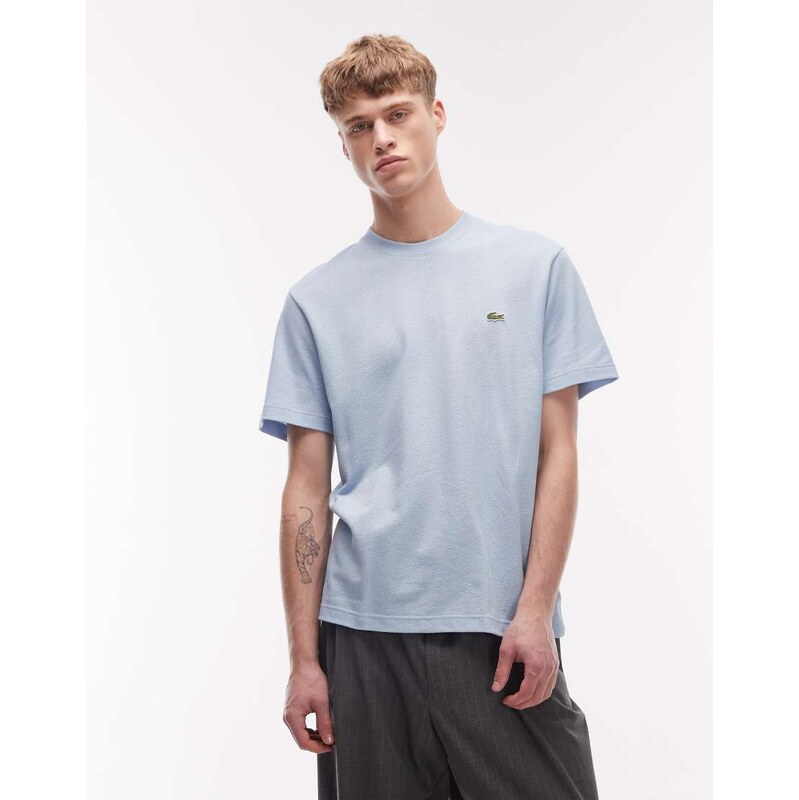 Lacoste oversized t-shirt in light blue