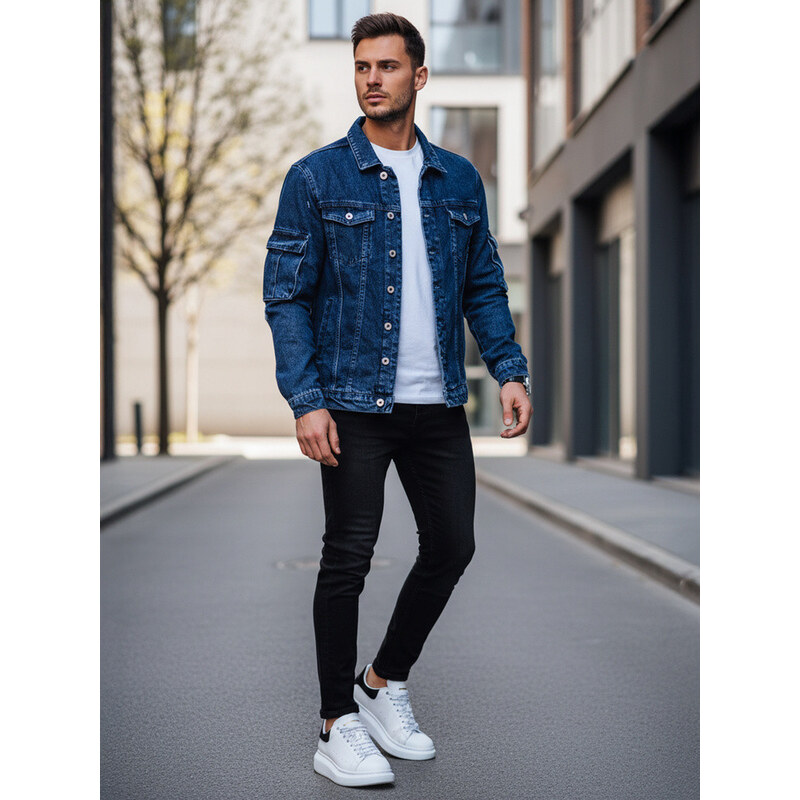 Pánská modrá džínová bunda FashionStreet TX4413