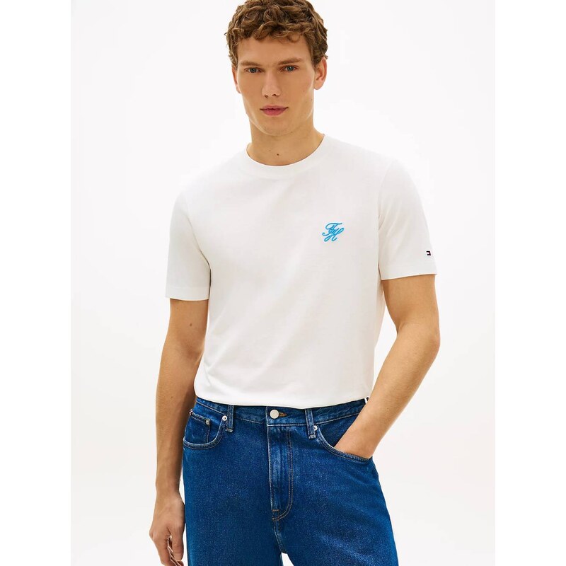 Tommy Hilfiger pánské bílé tričko