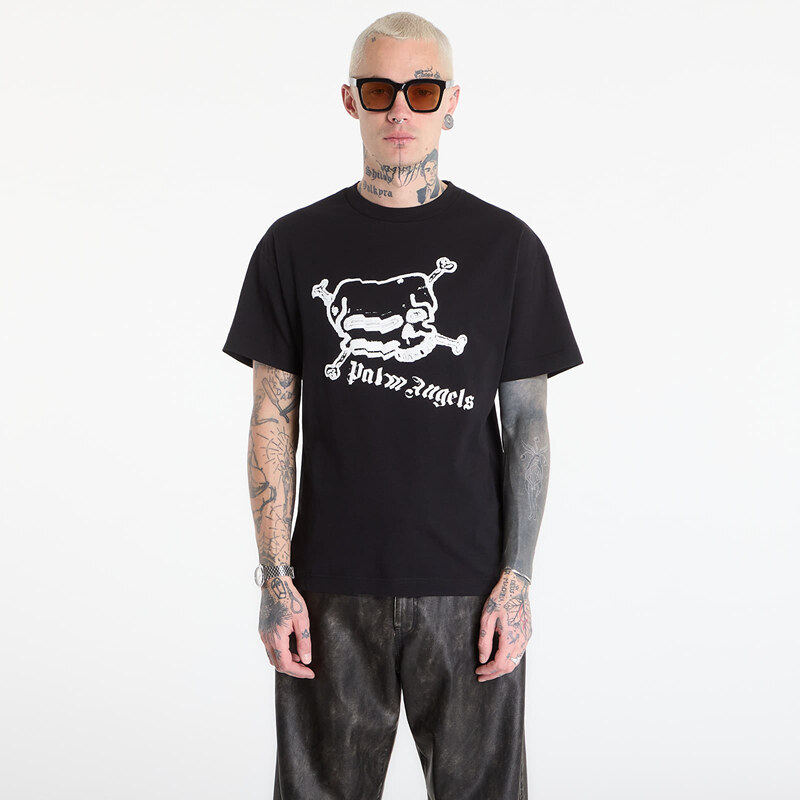 Tričko Palm Angels Skull Regular Tee UNISEX Black/ Off White M
