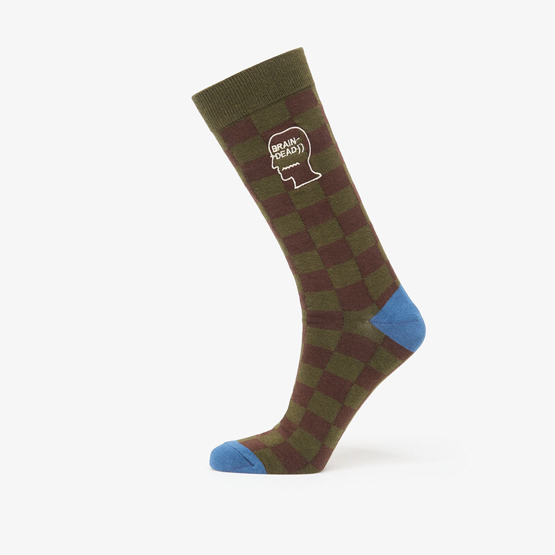 Ponožky Brain Dead Logohead Dress Socks Chckr Universal 114534158