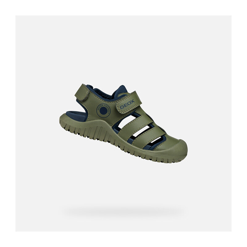 Chlapecké sandály Geox S. Fusbetto Pro khaki