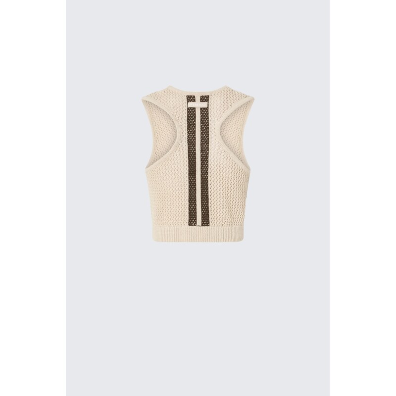 Dámský top PINKO MORUS 106837A3B4C44 béžový