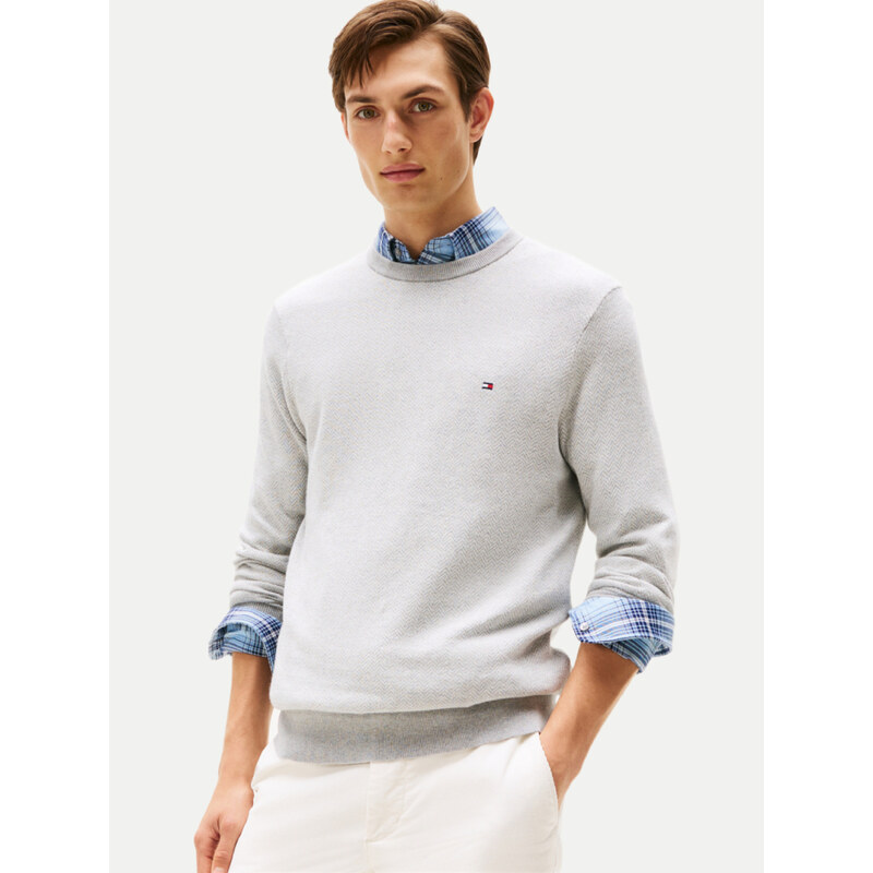 Tommy Hilfiger pánský světle šedý svetr