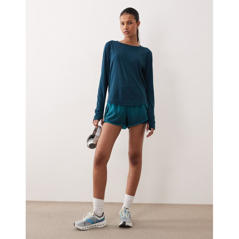 Sweaty Betty Get Set 2-in-1 multi-train shorts in green ombre 114543860