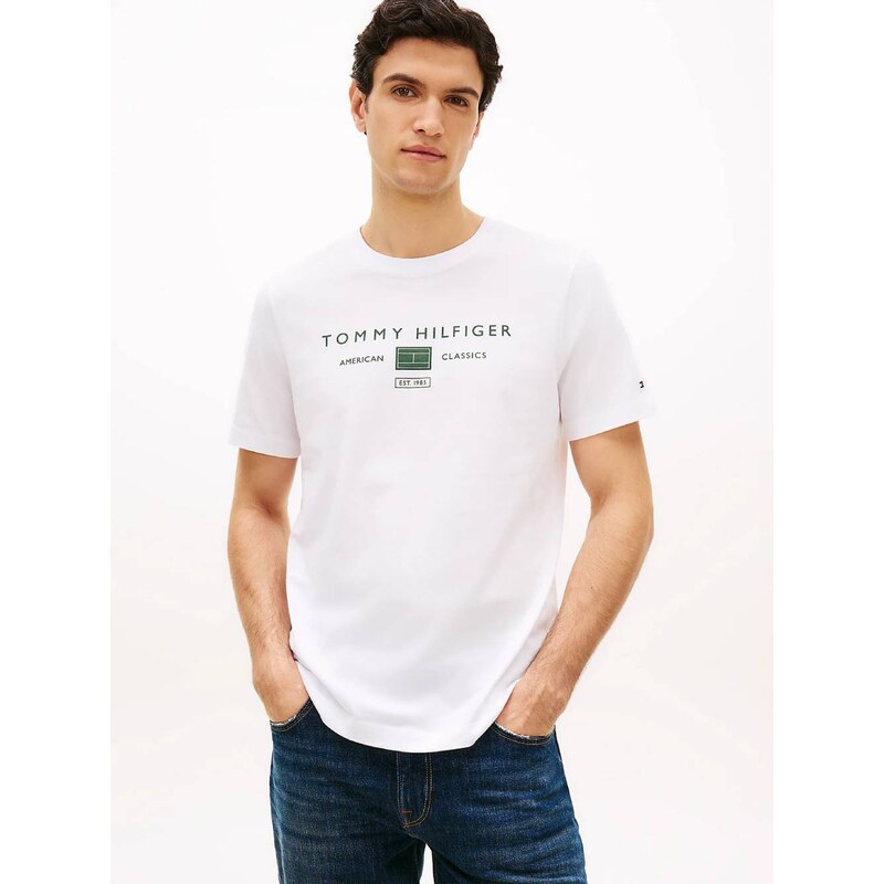 Tommy Hilfiger pánské bílé tričko