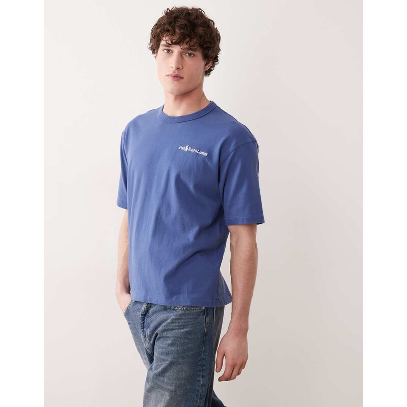 Polo Ralph Lauren chest script logo heavyweight cotton t-shirt