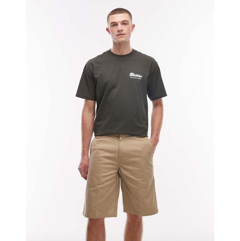 Dickies 247 shorts in tan-Brown