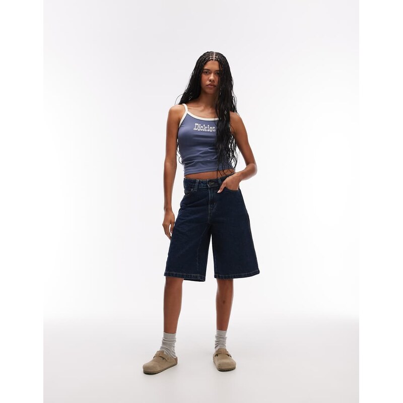 Dickies 13 inch denim shorts in dark indigo-Blue 114534913