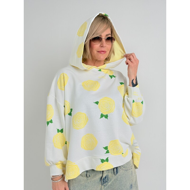 VELSATINO Smetanová mikina LEMON 114535818